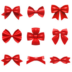 Ribbon gift bow set