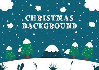 Fototapeta premium Vector Illustration Of Christmas