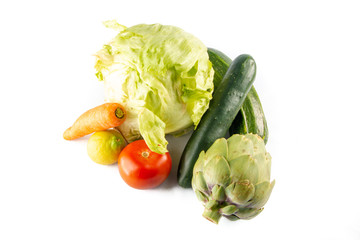 Verduras alimentos saludables