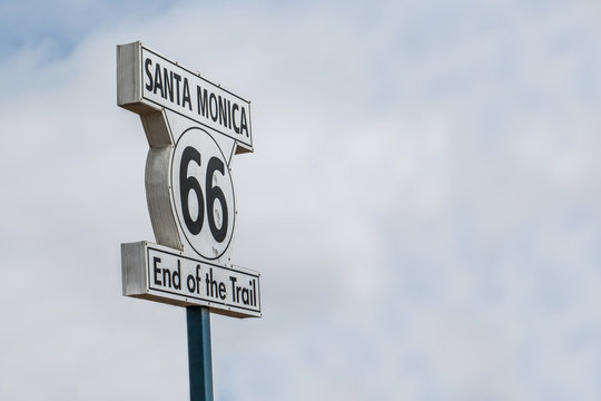 Santa Monica Sign With copy space