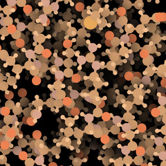 Thrombopoietin (THPO, functional domain) hormone. Regulates production of blood platelets. 3D rendering, atoms are represented as color-coded spheres. Detail view.