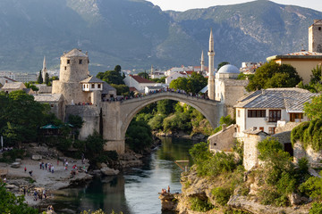 Fototapeta na wymiar Mostar Old Twon