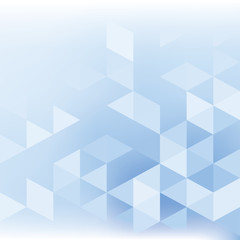 Simple abstract light blue background with triangles. Vector