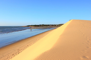 Sunset dune and Jericoacoara beach