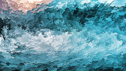 Abstract blue background, like frozen glass or window