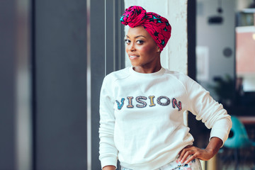 Headshot of Edgy Black Woman