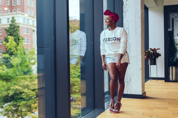 Headshot of Edgy Black Woman