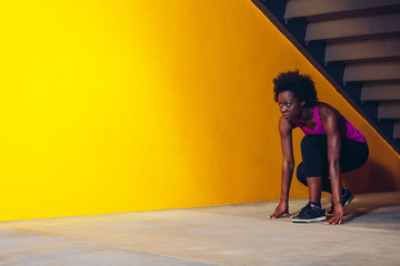 Fitness Portrait of Black Woman