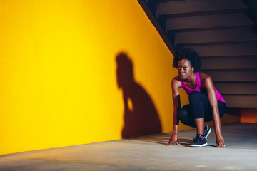 Fitness Portrait of Black Woman