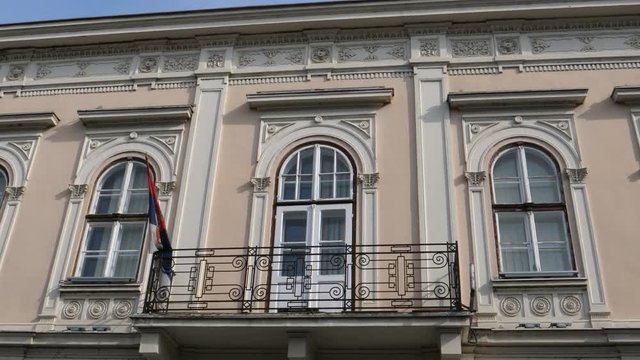 Tourists on the Main Pedestrian Shopping Road in Belgrade City Center. Called Kralja Milana in honor of the King Milan Obrenovic IV of Serbia