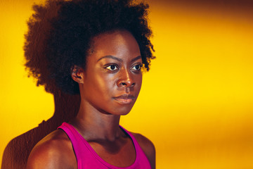 Fitness Portrait of Black Woman