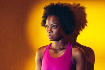 Fitness Portrait of Black Woman