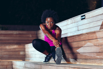 Fitness Portrait of Black Woman