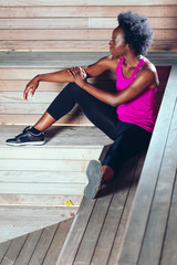 Fitness Portrait of Black Woman