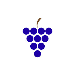 Grape Icon Food Fruits Outlined silhouette vector
