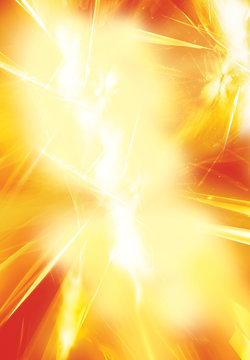 Bright burst of light