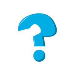 Question Icon Vector flat design style cartoon mark