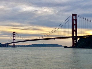 Fototapeta na wymiar Sunset at the Golden Gate Bridge