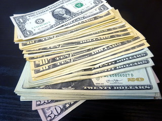 Cash of  american dollars