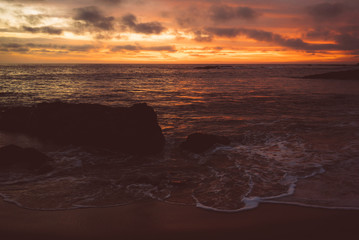 Fototapeta na wymiar Sunset over the Ocean