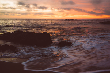 Sunset over the Sea