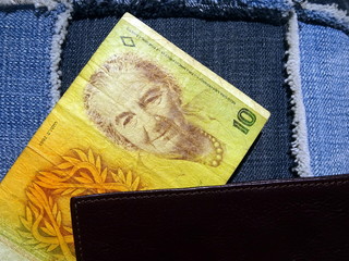 Old shekels. Old money of Israel - 10 (ten) shekels banknote