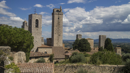 Fototapeta na wymiar San Gimignano Towers