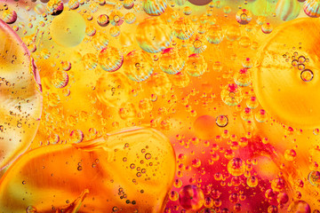 Red Orange Bubble Texture Background