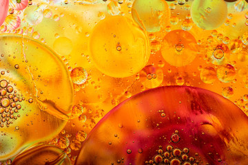 Red Orange Bubble Texture Background