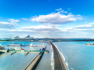 Fototapeta na wymiar WuSongKou International Cruise Terminal in Shanghai