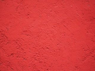 the wall is painted coral red