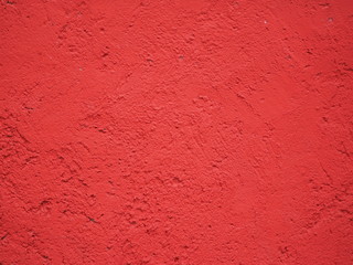 the wall is painted coral red