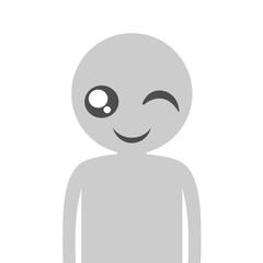 wink face expression