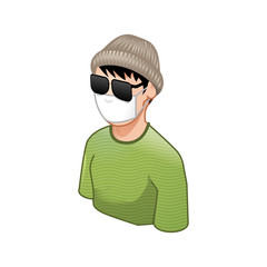 サングラスの不審者