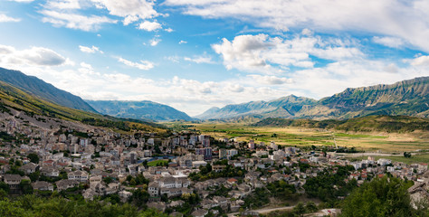 Fototapeta na wymiar City of Gjirokaster in Albania
