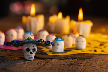 Obraz premium Figure of Catrina and Catrino