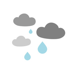 raining clouds illustration