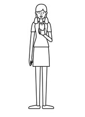 young woman with smartphone