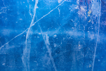 The texture of the ice. The frozen water.Winter background    
