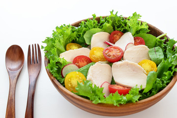 チキンサラダの写真素材