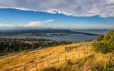 Fototapeta na wymiar View over Christchurch area