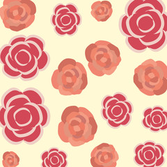 beautiful roses decorative pattern