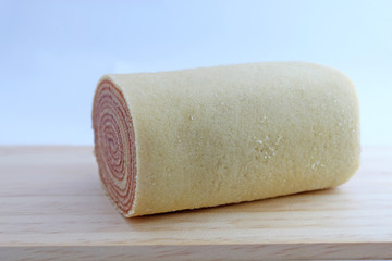 Traditional guava roll cake