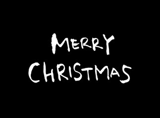 Obraz premium 성탄절 카드 / 손으로 쓴 크리스마스 인사