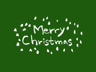 성탄절 카드 / 손으로 쓴 크리스마스 인사