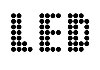 led icon on white background. led icon for your web site design, logo, app, UI. flat style.