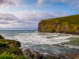 The beach of Crackington Haven Cornwall