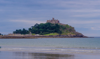 St Michaels Mount at the coast of Marazion in Cornwall