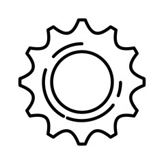 gear machinery isolated icon