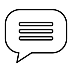 speech bubble message icon